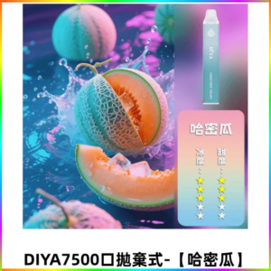 DIYA叮啞7500口拋棄式大容量一次性電子煙3% 【哈密瓜】