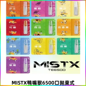 MISTX TE鴨嘴獸6500口一次性抛棄式電子煙